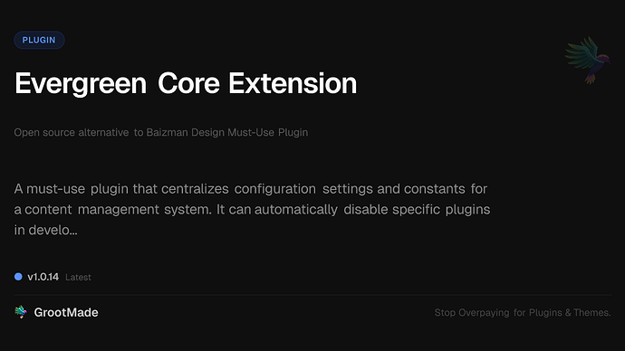 Evergreen Core Extension