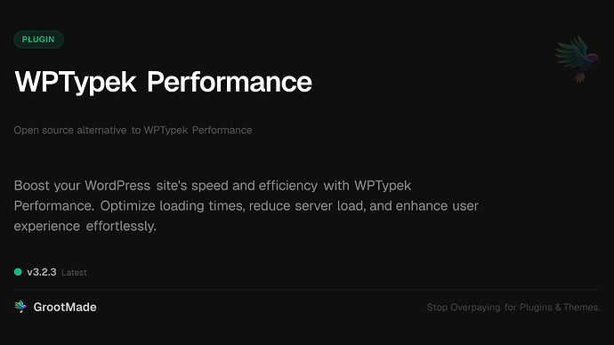 WPTypek Performance