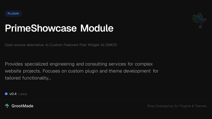 PrimeShowcase Module