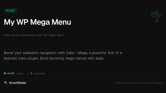 My WP Mega Menu