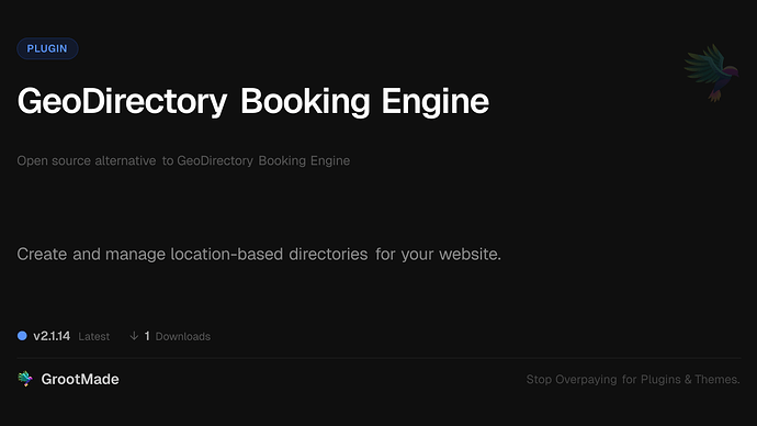 GeoDirectory Booking Engine