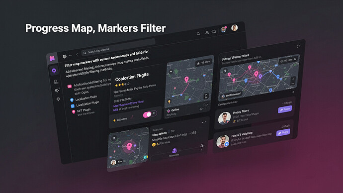 Progress Map, Markers Filter
