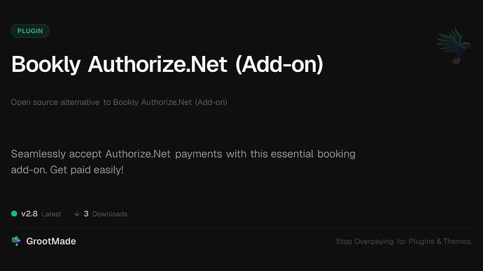 Bookly Authorize.Net (Add-on)