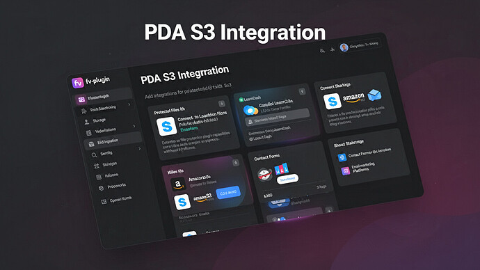 PDA S3 Integration
