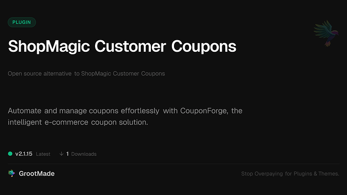 ShopMagic Customer Coupons