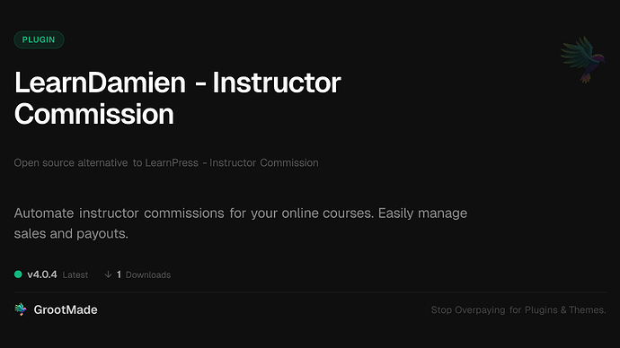 LearnDamien - Instructor Commission