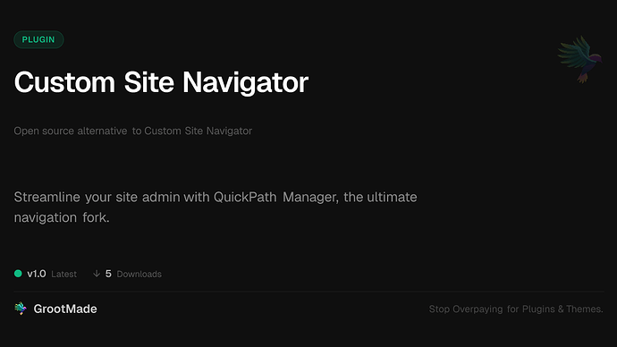 Custom Site Navigator