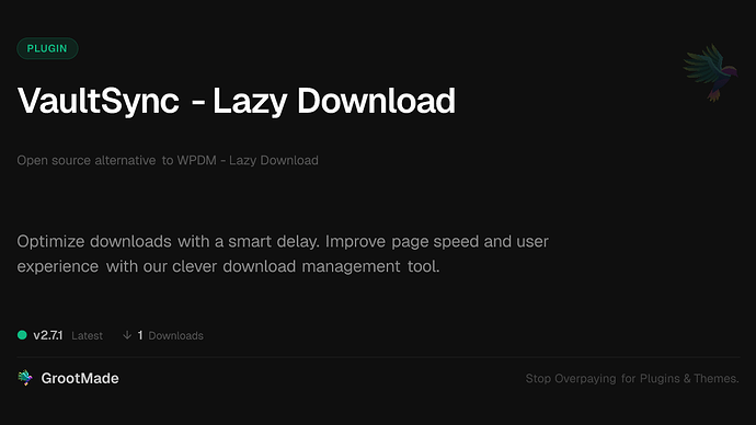 VaultSync - Lazy Download