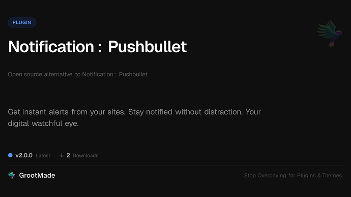 Notification : Pushbullet