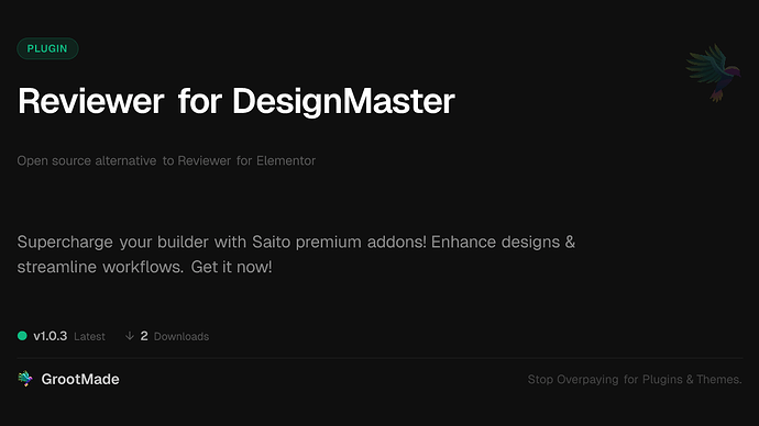 Reviewer for DesignMaster