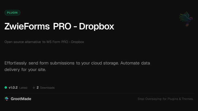 ZwieForms PRO - Dropbox