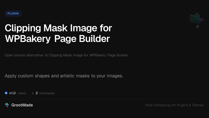 Clipping Mask Image for WPBakery Page Builder