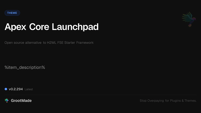 Apex Core Launchpad