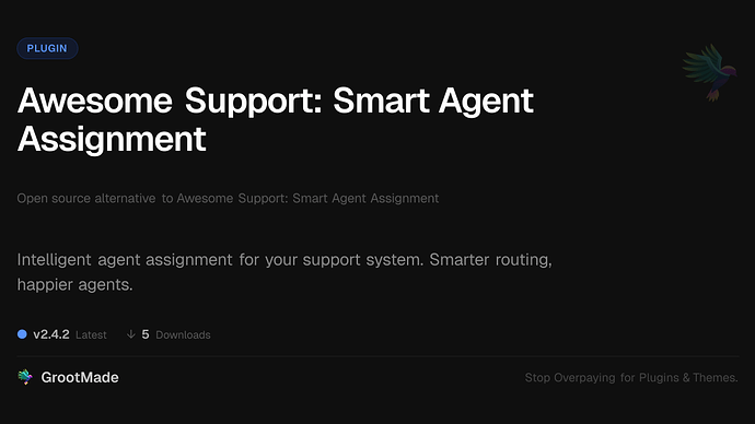 Awesome Support: Smart Agent Assignment