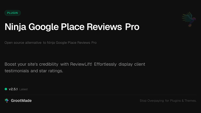 Ninja Google Place Reviews Pro