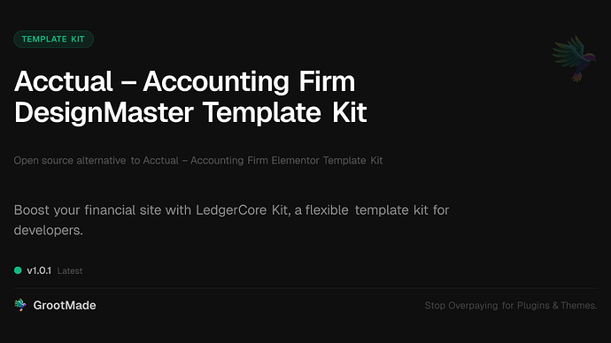 Acctual – Accounting Firm DesignMaster Template Kit