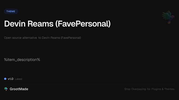 Devin Reams (FavePersonal)