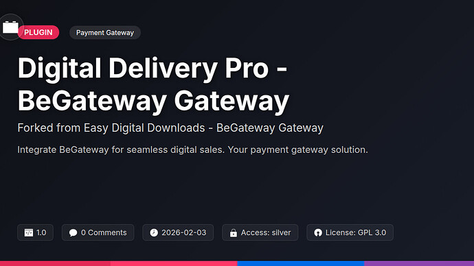 Awesome Downloads - BeGateway Gateway