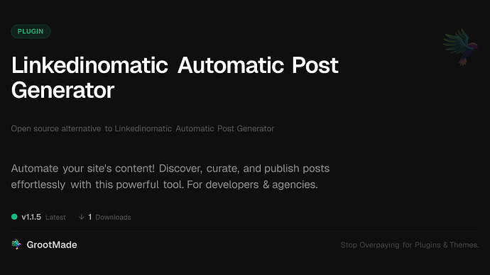 Linkedinomatic Automatic Post Generator