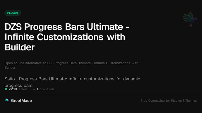 DZS Progress Bars Ultimate - Infinite Customizations with Builder
