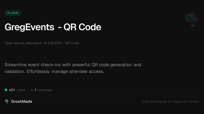 GregEvents - QR Code