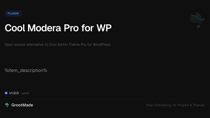 Cool Modera Pro for WP