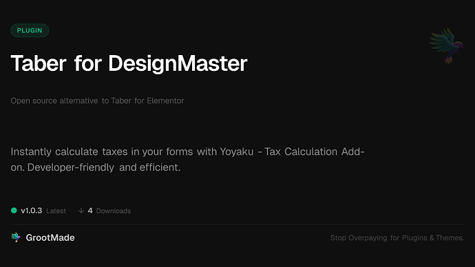 Taber for DesignMaster
