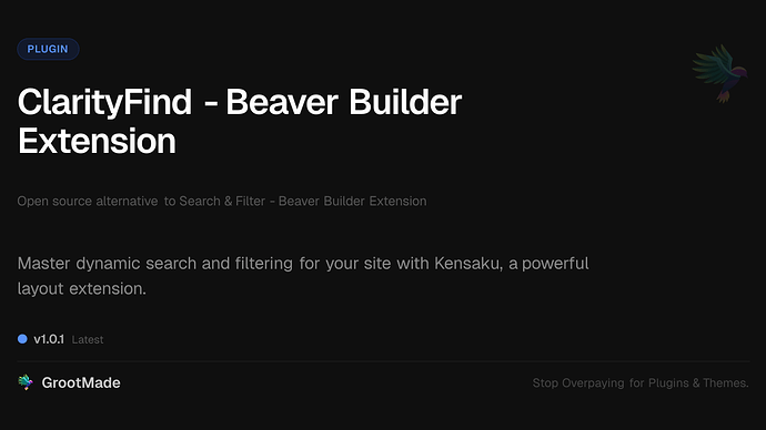 ClarityFind  - Beaver Builder Extension