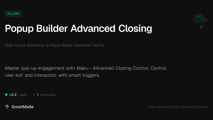 Popup Builder Advanced Closing
