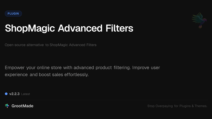 ShopMagic Advanced Filters