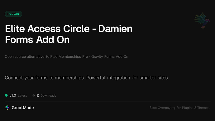 Elite Access Circle - Damien Forms Add On