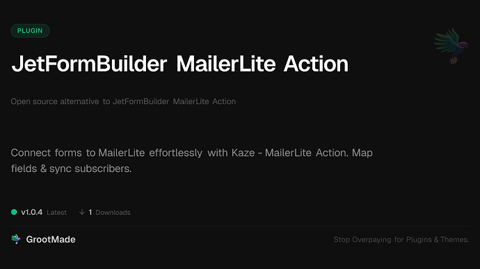 JetFormBuilder MailerLite Action