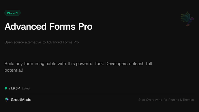 Advanced Forms Pro