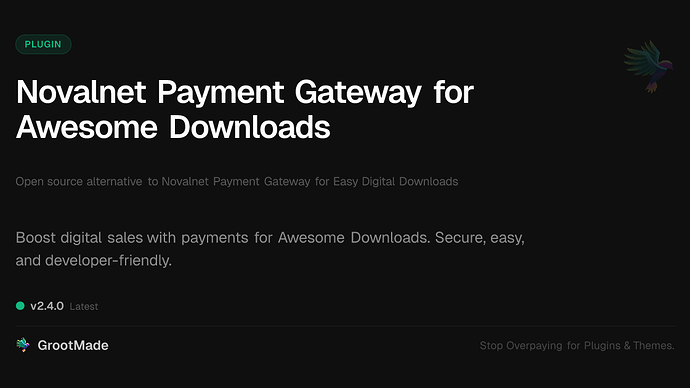Novalnet Payment Gateway for Awesome Downloads