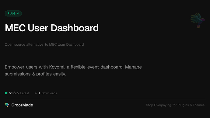 MEC User Dashboard
