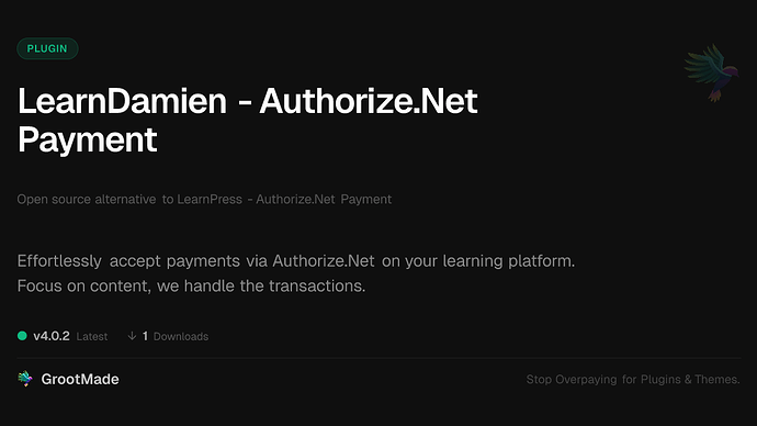 LearnDamien - Authorize.Net Payment