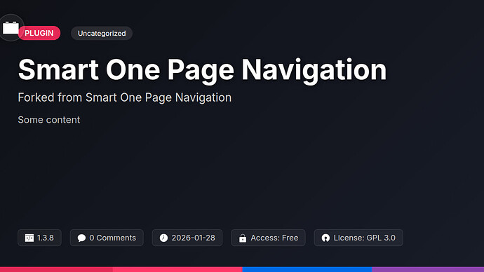 Smart One Page Navigation
