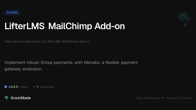 LifterLMS MailChimp Add-on