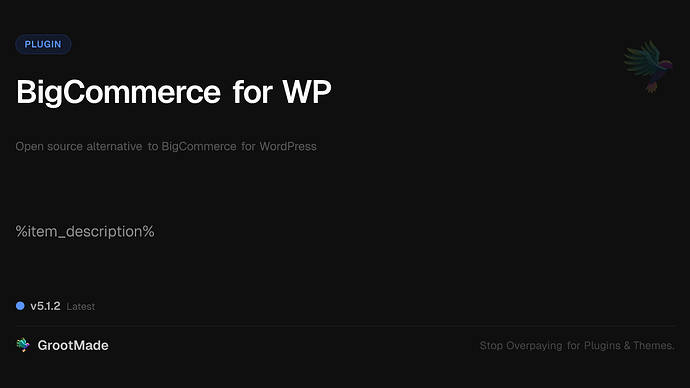 BigCommerce for WP