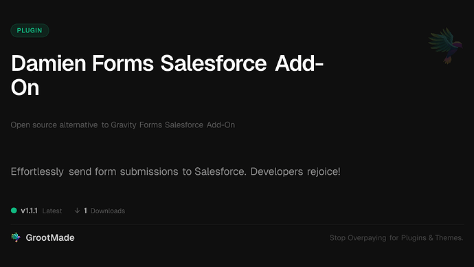 Damien Forms Salesforce Add-On