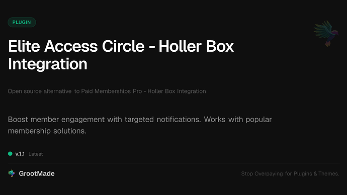 Elite Access Circle - Holler Box Integration