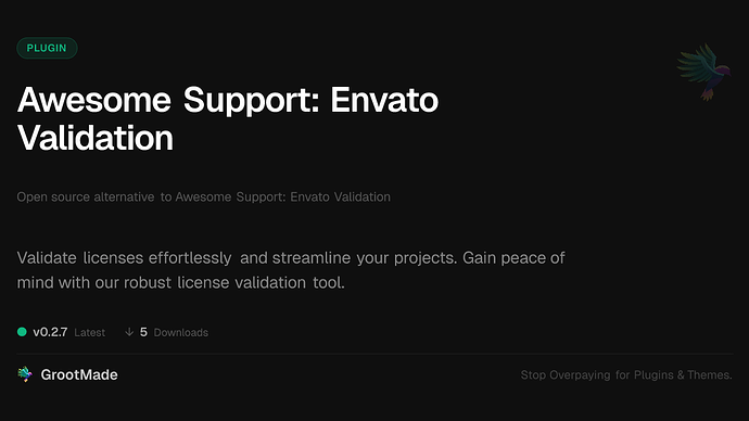 Awesome Support: Envato Validation