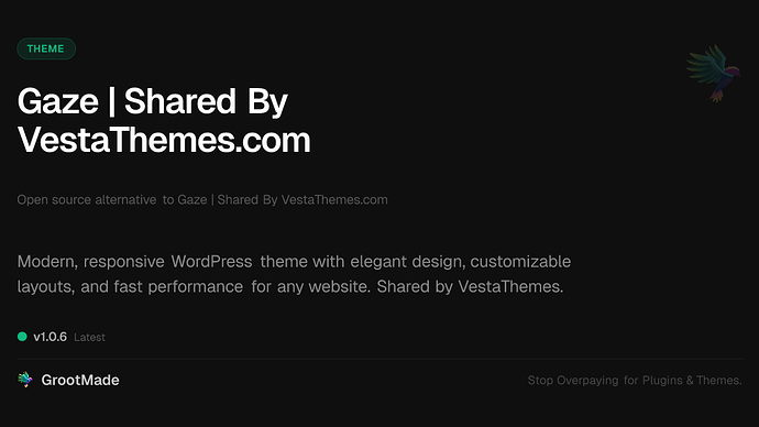 Gaze | Shared By VestaThemes.com