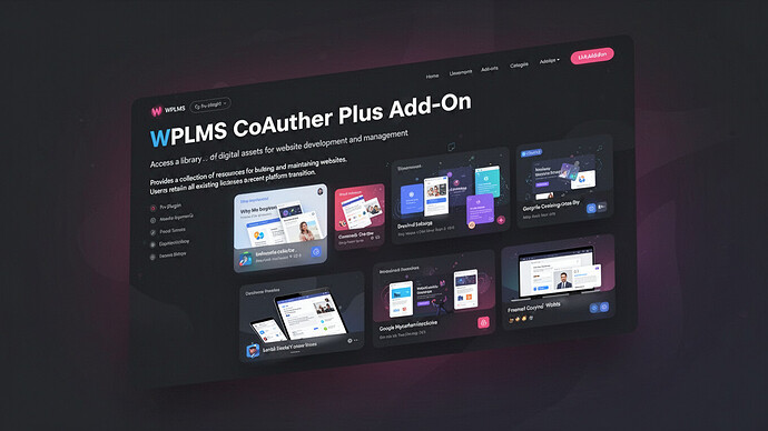 WPLMS CoAuthor Plus Add-On