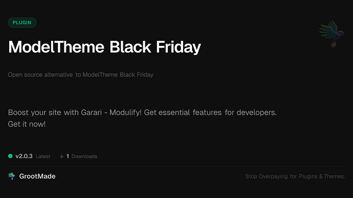 ModelTheme Black Friday