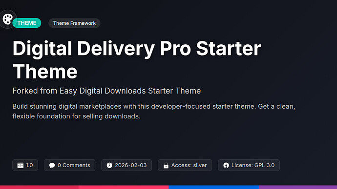 Awesome Downloads Starter Theme