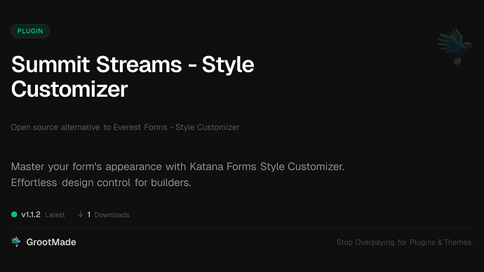 Summit Streams - Style Customizer