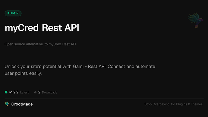 myCred Rest API