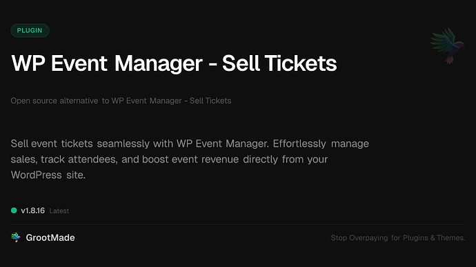 SpectraFlow - Sell Tickets