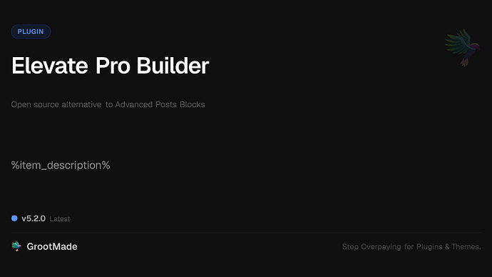 Elevate Pro Builder